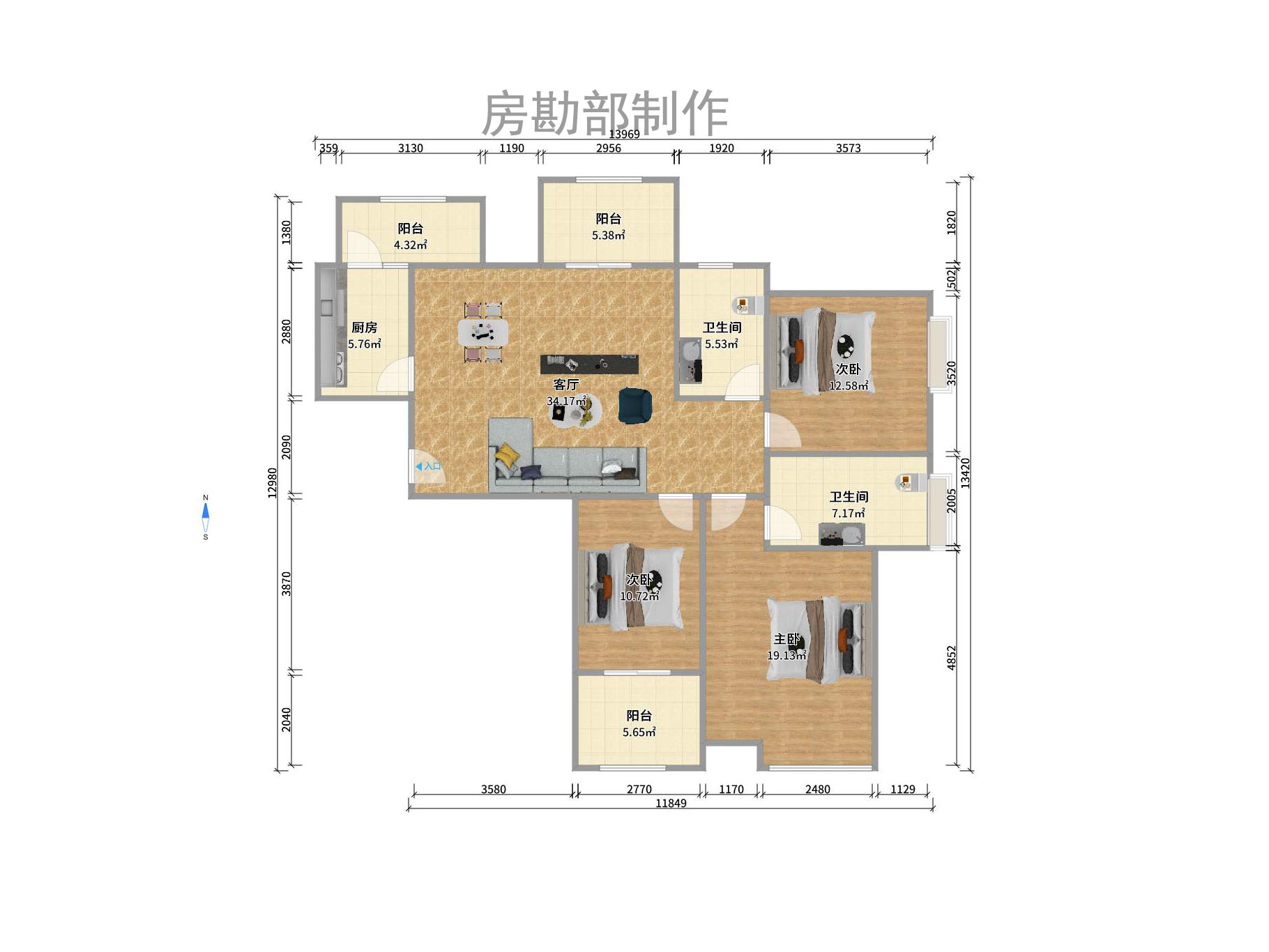 湘江雅颂居室内图2