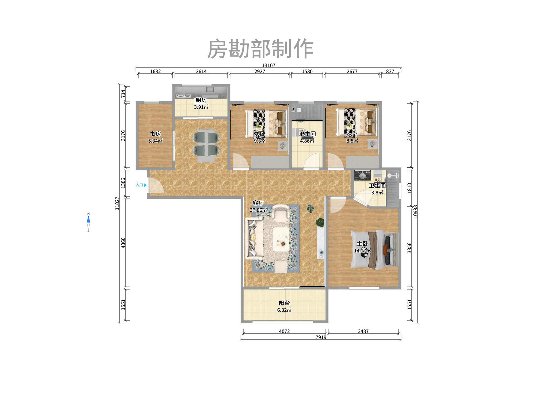 興隆景苑室內(nèi)圖2