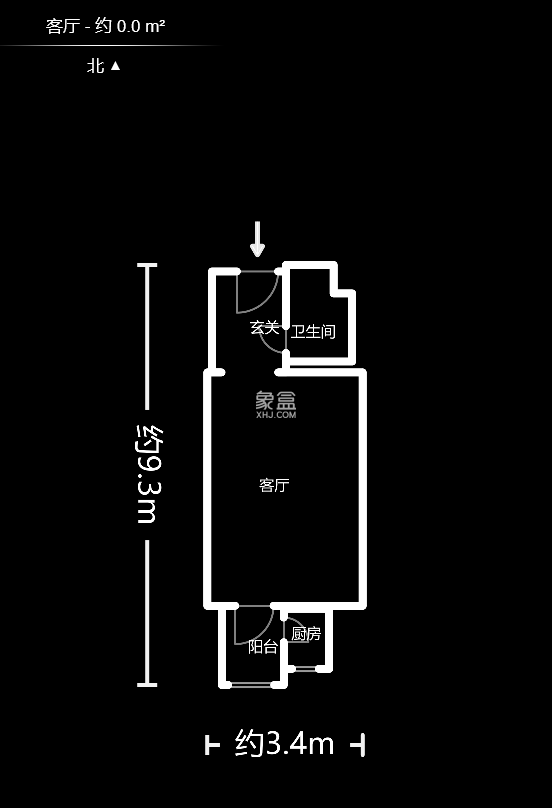 红公馆（前程丽景大厦）  1室1厅1卫   36.00万户型图