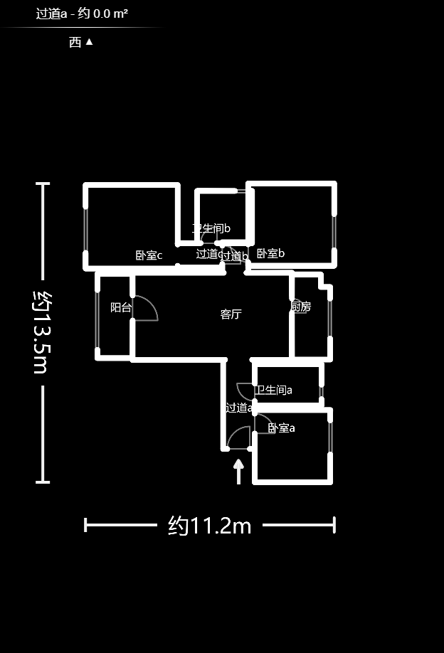 保利城（中航城国际社区、郡原美村）  3室2厅2卫   85.00万户型图