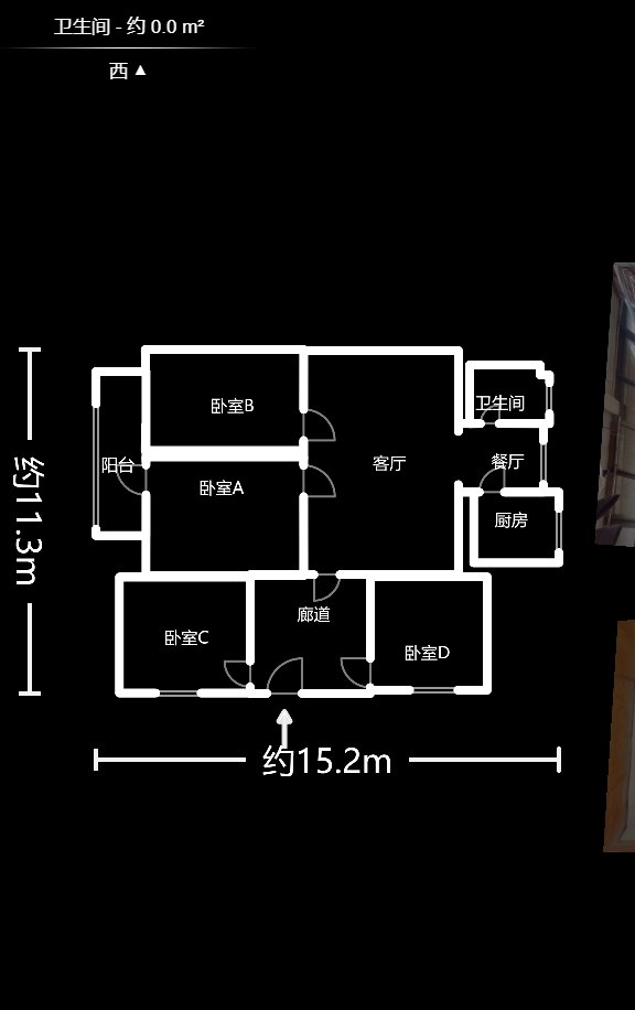 信豐公寓  3室1廳1衛(wèi)    82.0萬(wàn)戶型圖