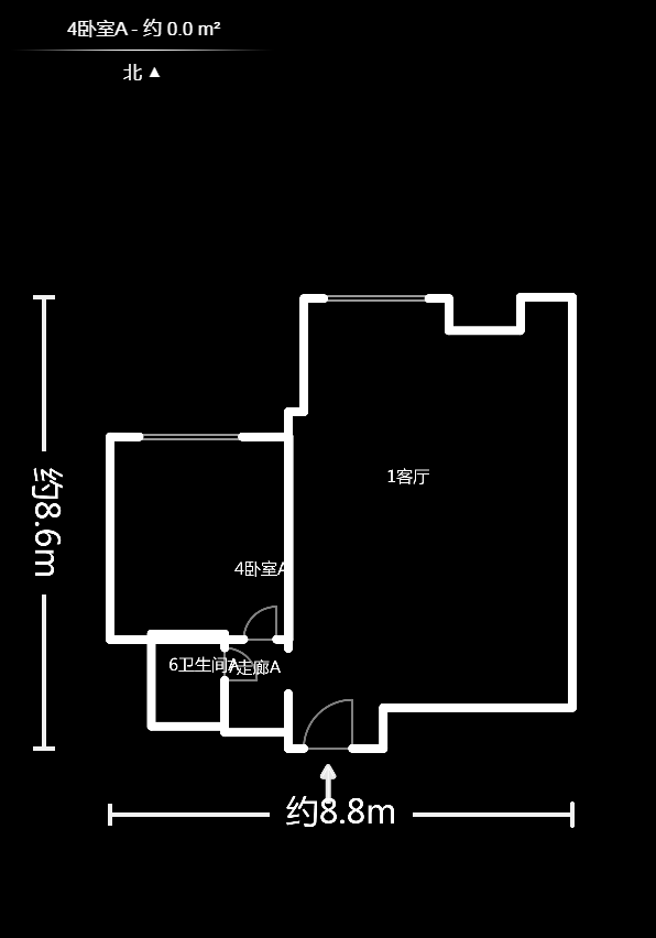 才子佳苑一期/二期  1室1厅1卫   56.00万户型图