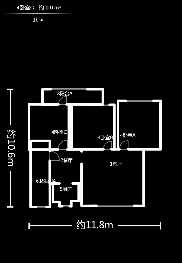 科大景园  3室2厅1卫   112.00万户型图