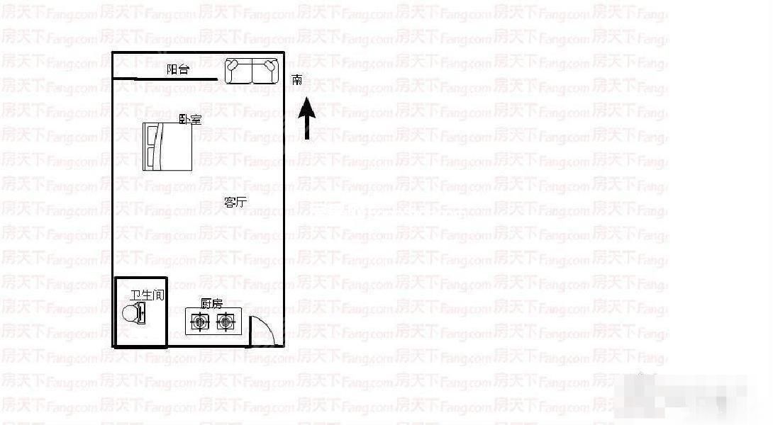 大同芙蓉  1室1厅1卫    33.8万 大同芙蓉  1室1厅1卫    33.8万户型图