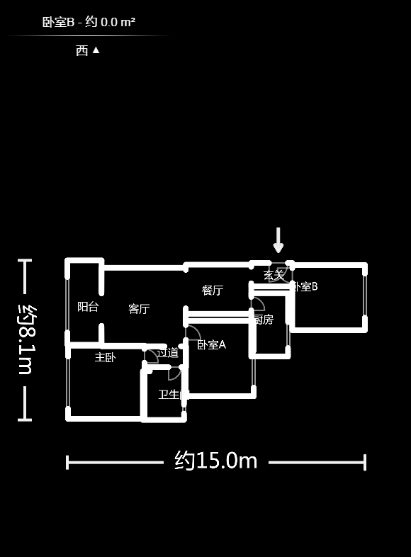 旭輝藏郡（藏郡、旭湘華府)  3室2廳1衛(wèi)    240.0萬戶型圖