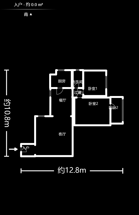 华韵07  2室1厅1卫    68.0万户型图