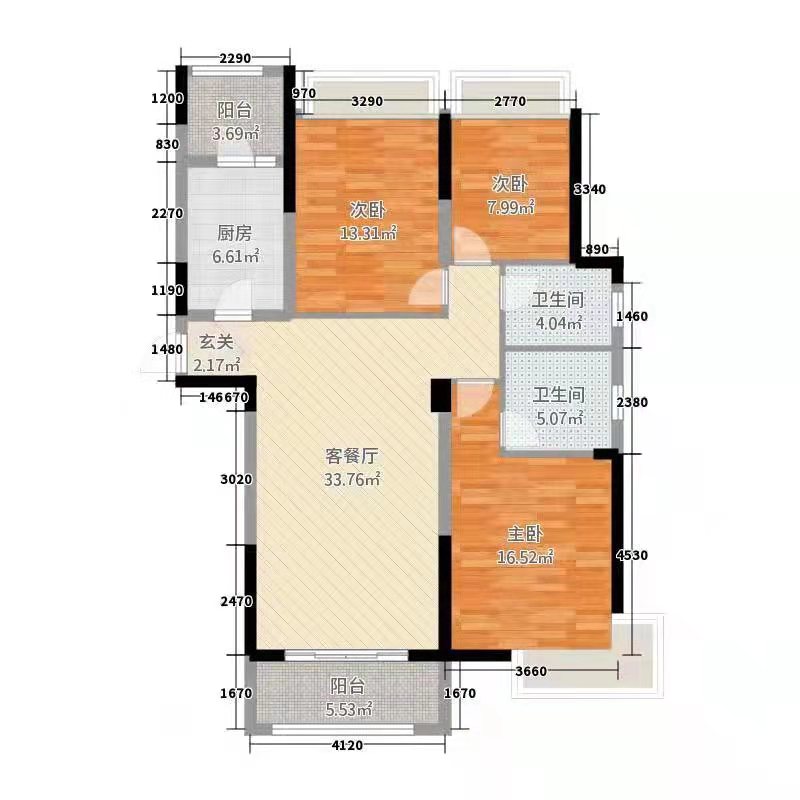 益阳铁路家园 3室2厅1卫 1000.0元/月 益阳铁路家园 3室2厅1卫 1000.0元/月户型图