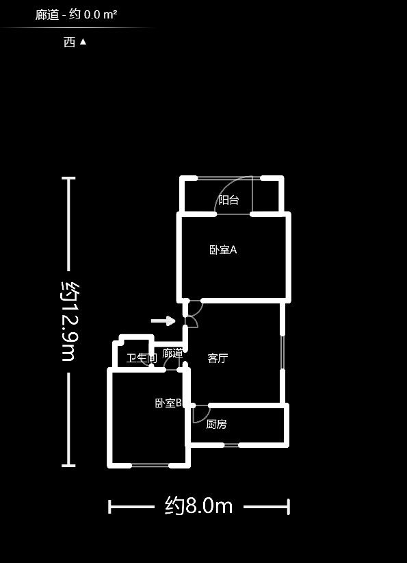 静谧园  2室2厅1卫    38.8万户型图