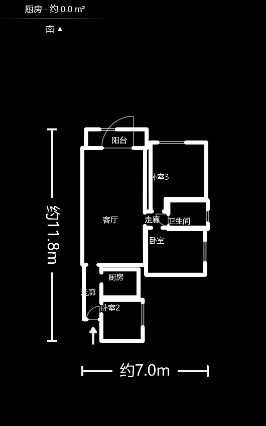 海德公园  3室2厅1卫    45.0万 海德公园  3室2厅1卫    45.0万户型图