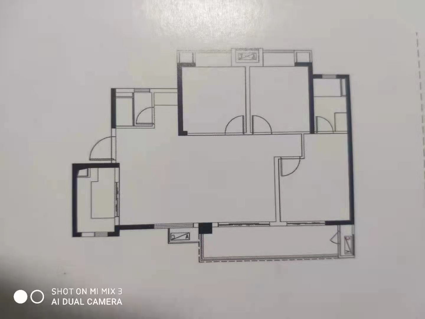 梓山苑小区  3室2厅1卫   900.00元/月户型图