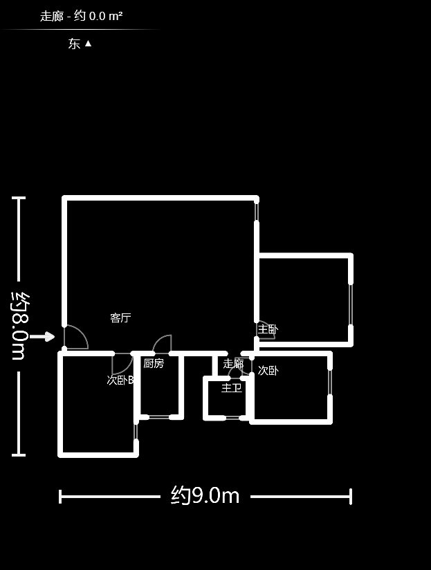 景上鑫苑 3室2厅1卫 72.8万 景上鑫苑 3室2厅1卫 72.8万户型图