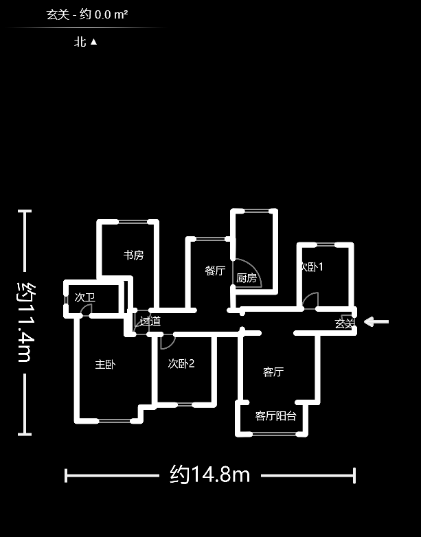 世茂铂翠湾一期  4室2厅2卫    255.0万户型图