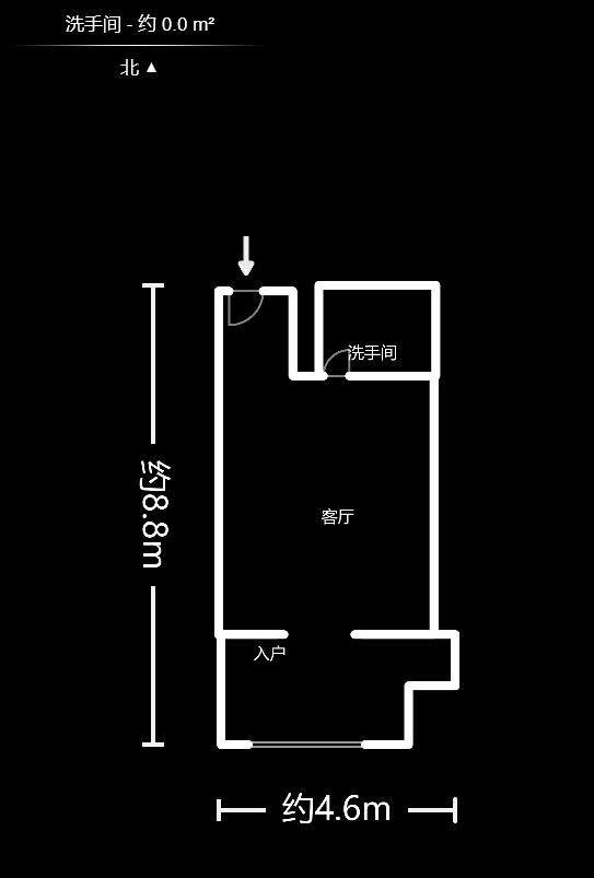 湘域相遇  1室1厅1卫    38.8万户型图