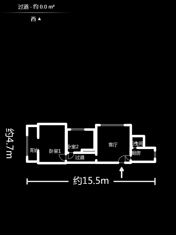 汇龙公寓  2室1厅1卫   49.50万户型图