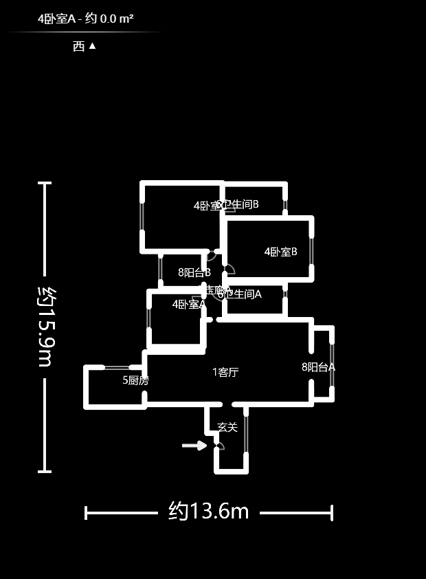 金土地第一灣  3室2廳2衛(wèi)    162.0萬戶型圖