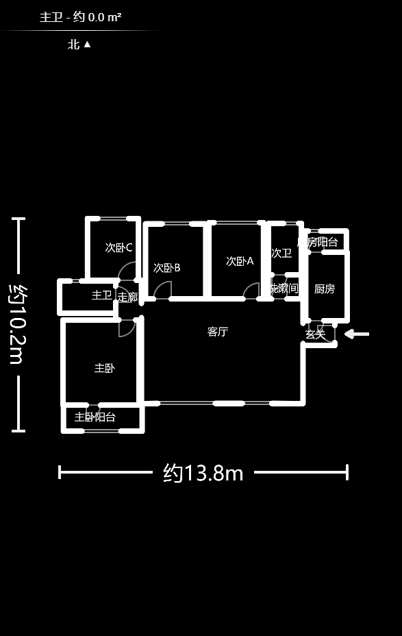 山水嘉园  4室2厅1卫   108.00万户型图