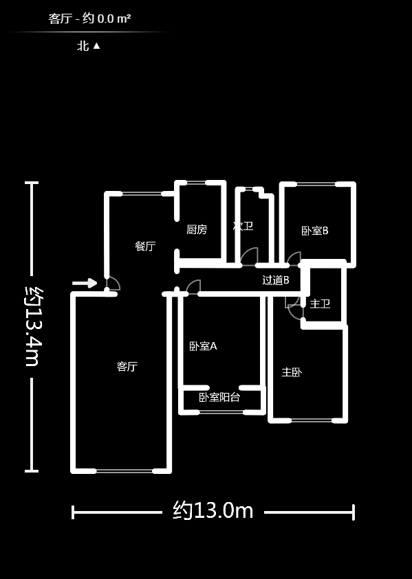 金峰小區(qū)北院  3室2廳2衛(wèi)    74.8萬戶型圖