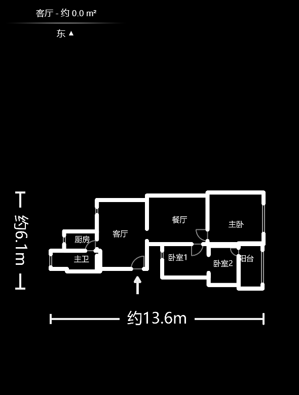 燕山街社区  3室1厅1卫   48.80万户型图