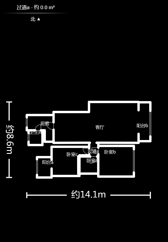 鄱阳小区  3室2厅1卫   58.00万户型图