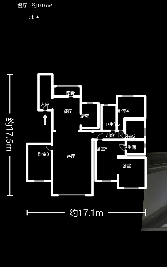 星城福邸（雄天朗郡）  5室2厅2卫   173.60万户型图