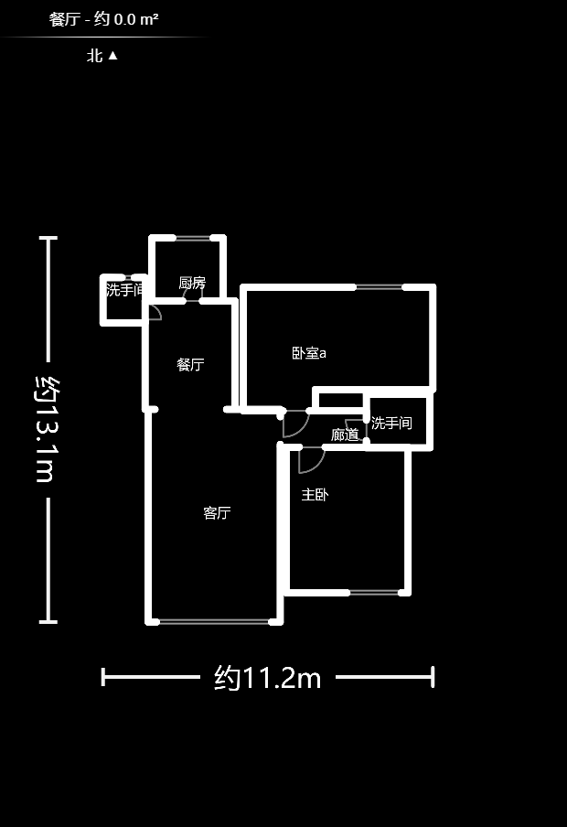 潤芳園  3室2廳1衛(wèi)    96.8萬戶型圖