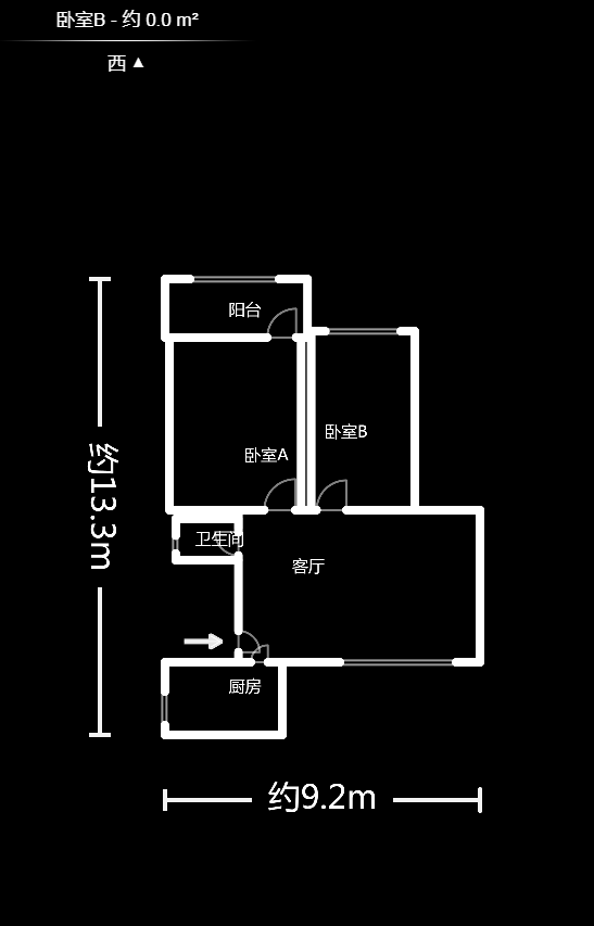 天鸿小区  2室2厅1卫    42.0万户型图