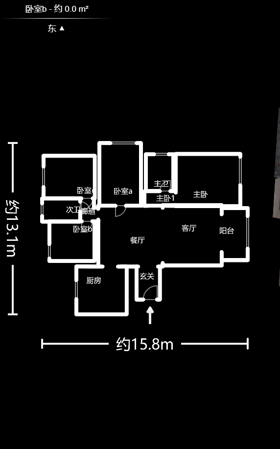 保利麓谷林语E区  4室2厅2卫   168.00万户型图