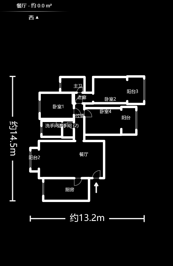 中江佳境天成  3室2厅2卫    118.0万户型图