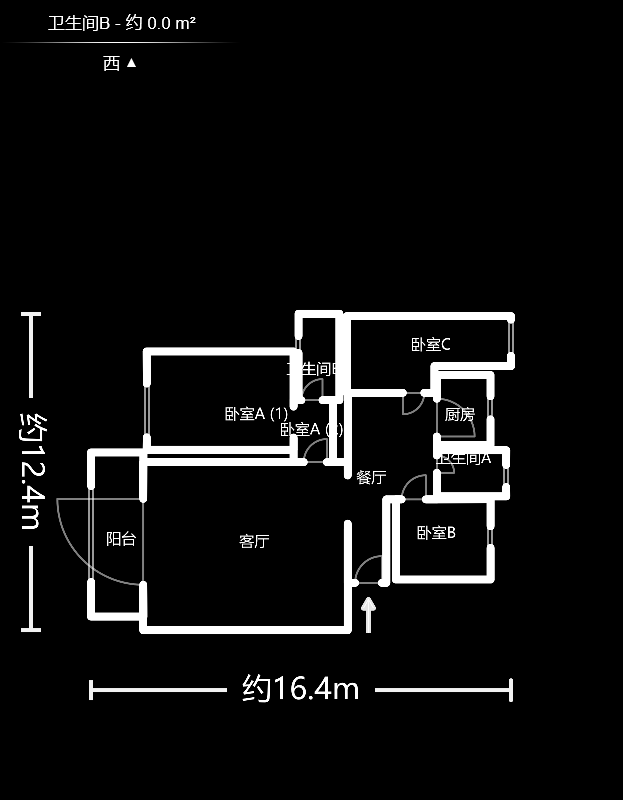 都市春天  3室2厅2卫    138.0万户型图