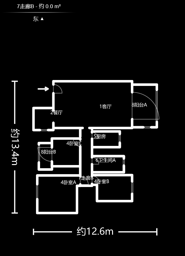 金色比华利  3室2厅2卫    106.0万户型图