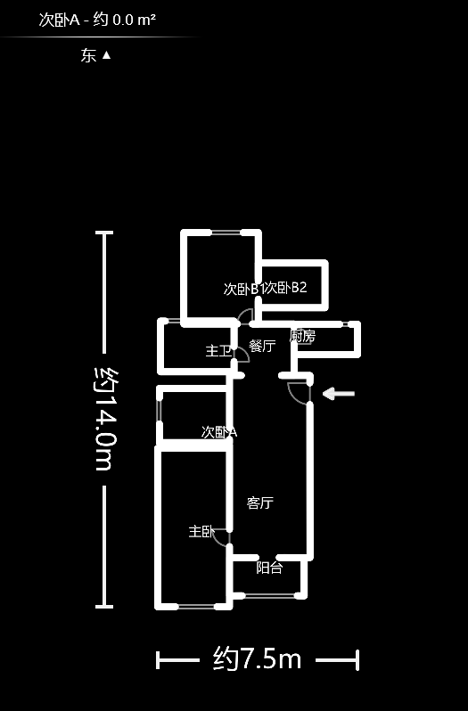 MOMA当代广场  3室2厅1卫    123.81万户型图