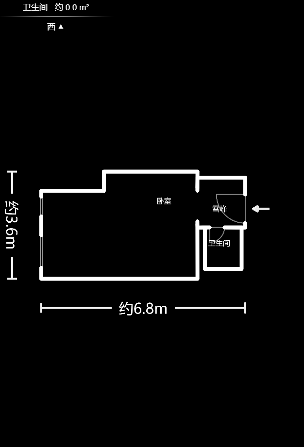 湘熙水郡（观澜海赋家园）  1室1厅1卫   34.00万户型图