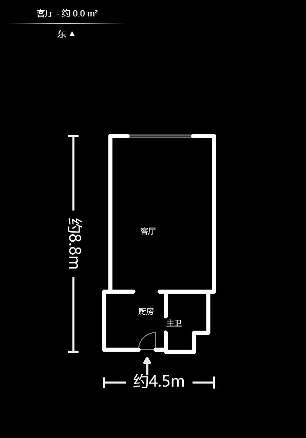 金科时代中心  1室1厅1卫    35.0万户型图