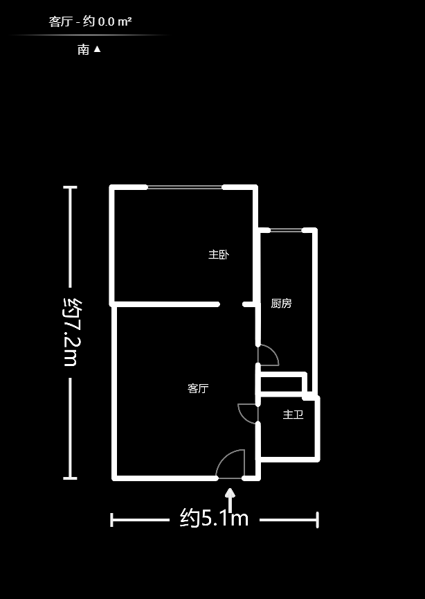 鑫远和城（一、二期）  1室1厅1卫   38.00万户型图