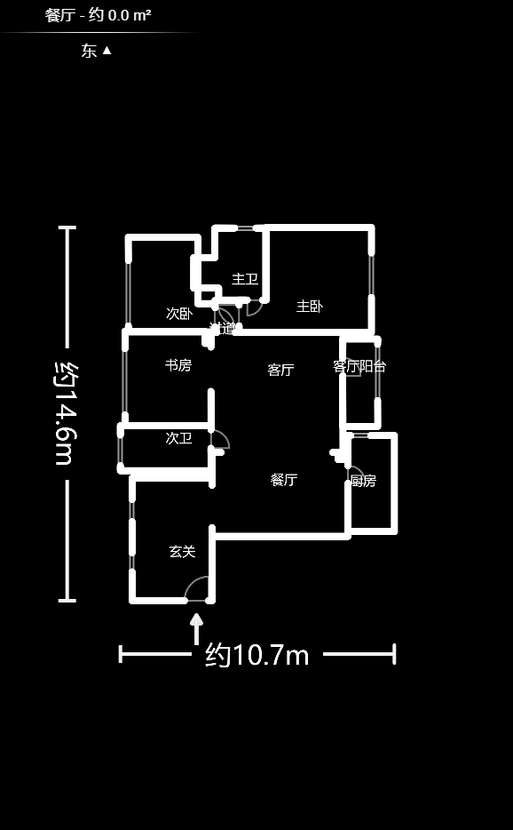 湘腾城市广场  3室2厅2卫    168.0万户型图
