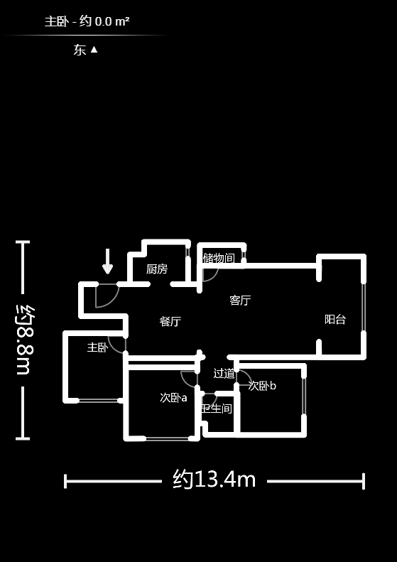 浩龙音乐界 3室2厅1卫 64.8万 浩龙音乐界 3室2厅1卫 64.8万户型图