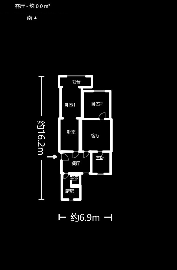 燕山街社区  3室2厅1卫    48.0万户型图