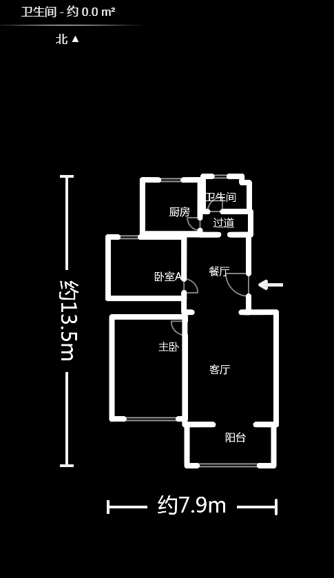 长房西郡 2室2厅1卫 81.5万 长房西郡 2室2厅1卫 81.5万户型图