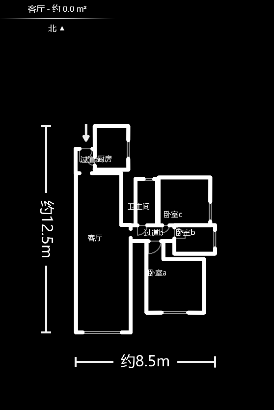 凯富漫城  3室2厅1卫   46.80万户型图