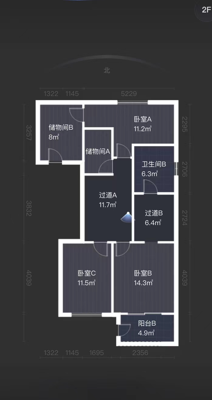 曲江华著中城  3室2厅3卫   375.00万户型图