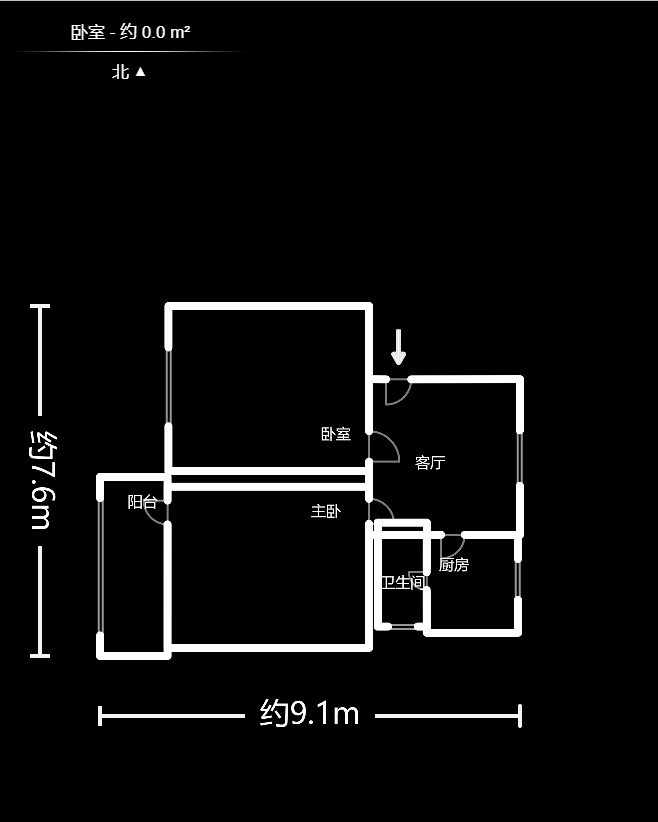 麓山南路立新村001号（粮食局） 2室1厅 45.00万户型图