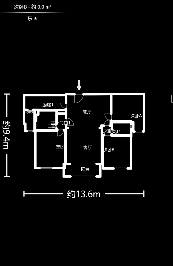 蓝山郡  3室2厅2卫   99.00万户型图