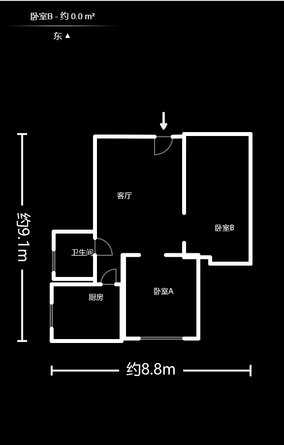 芙蓉蓉苑  2室1厅1卫   60.00万户型图