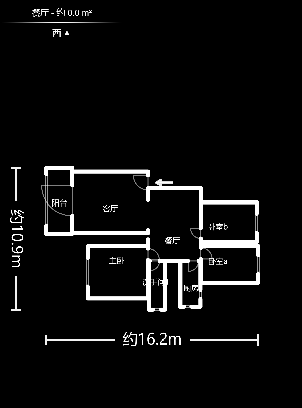 阳明山庄  3室2厅1卫    82.0万户型图