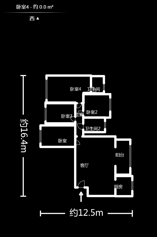 领东汇  4室2厅2卫    101.97万户型图