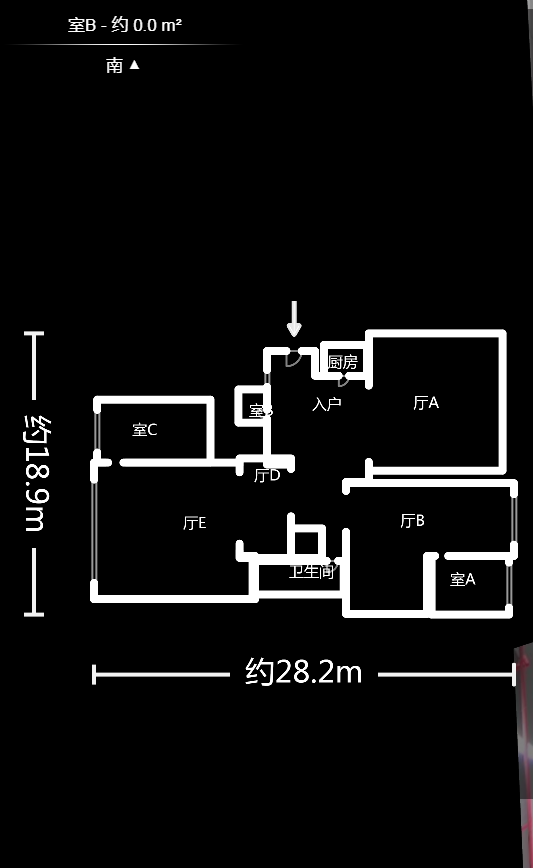 蓝湾国际广场  1室1厅1卫   28.60万户型图