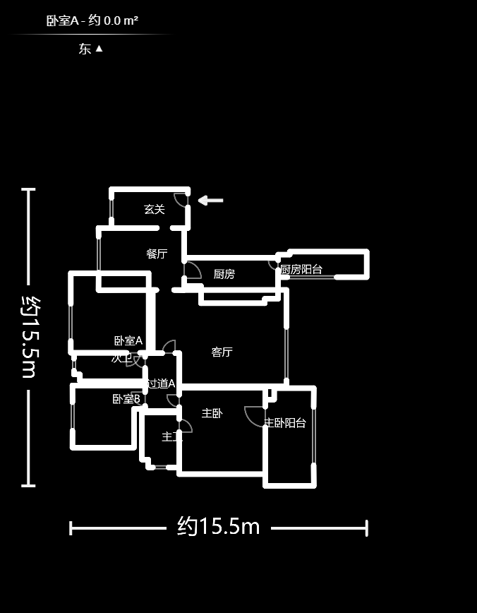 北京御园一二期（国泰嘉园）  3室2厅2卫    227.96万户型图