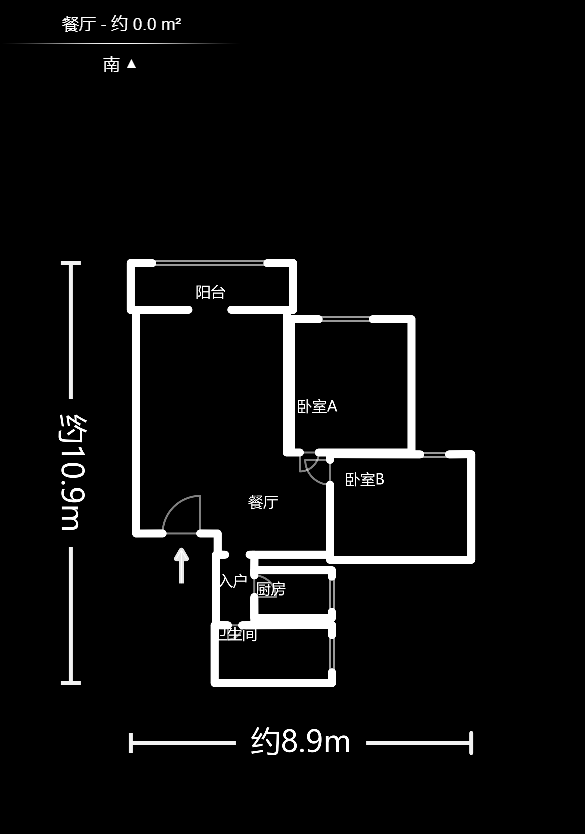 利璞大厦  2室2厅1卫   72.00万户型图