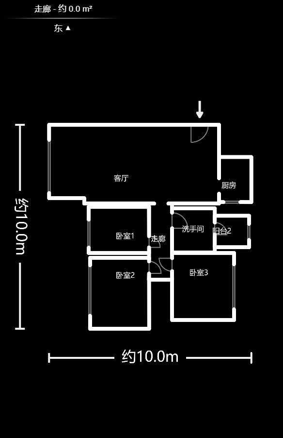 珈鼎城（泊富驪庭）  3室2廳1衛(wèi)    78.0萬(wàn)戶(hù)型圖