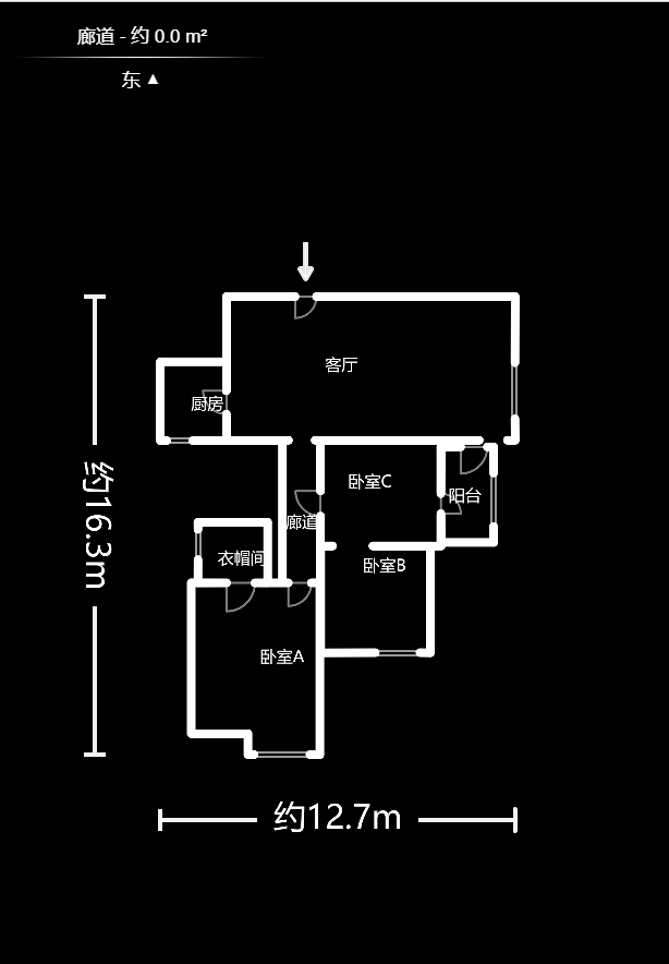 興威帕克水岸  3室2廳2衛(wèi)    112.8萬(wàn)戶型圖